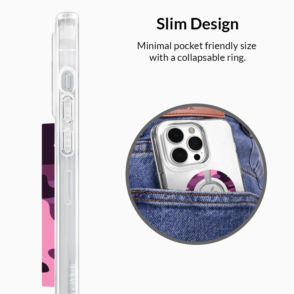 Magenta Camo MagSafe Grip Ring - Image 5