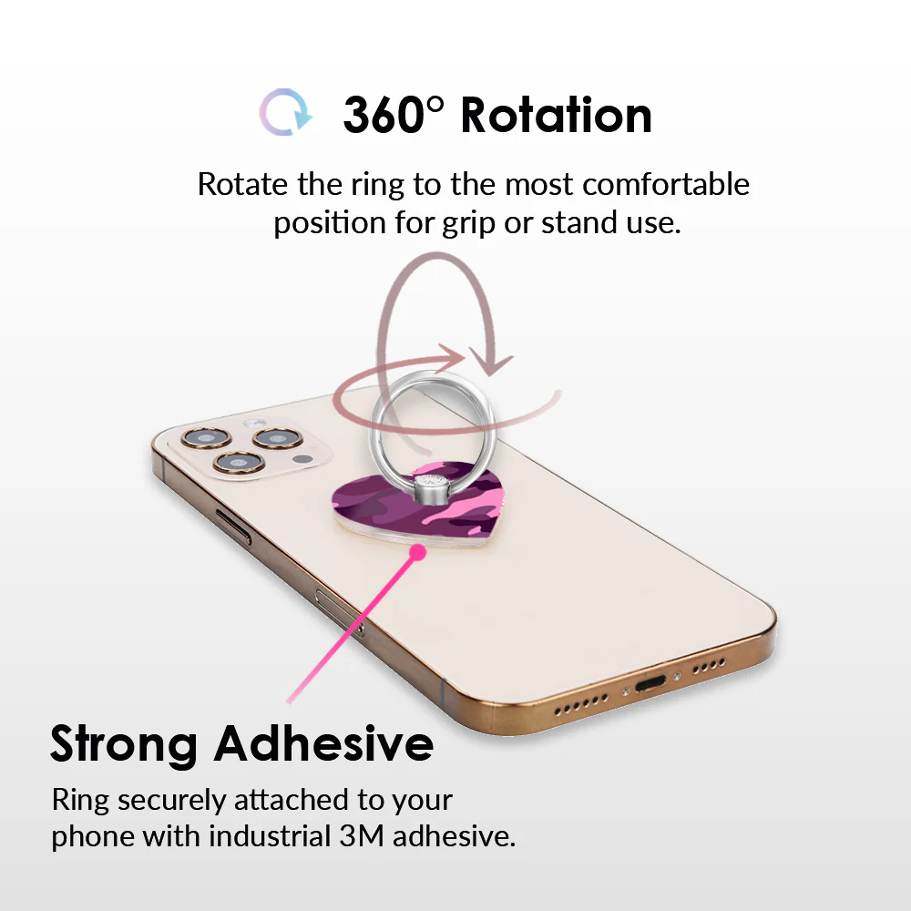 Magenta Camo Phone Ring - Image 4