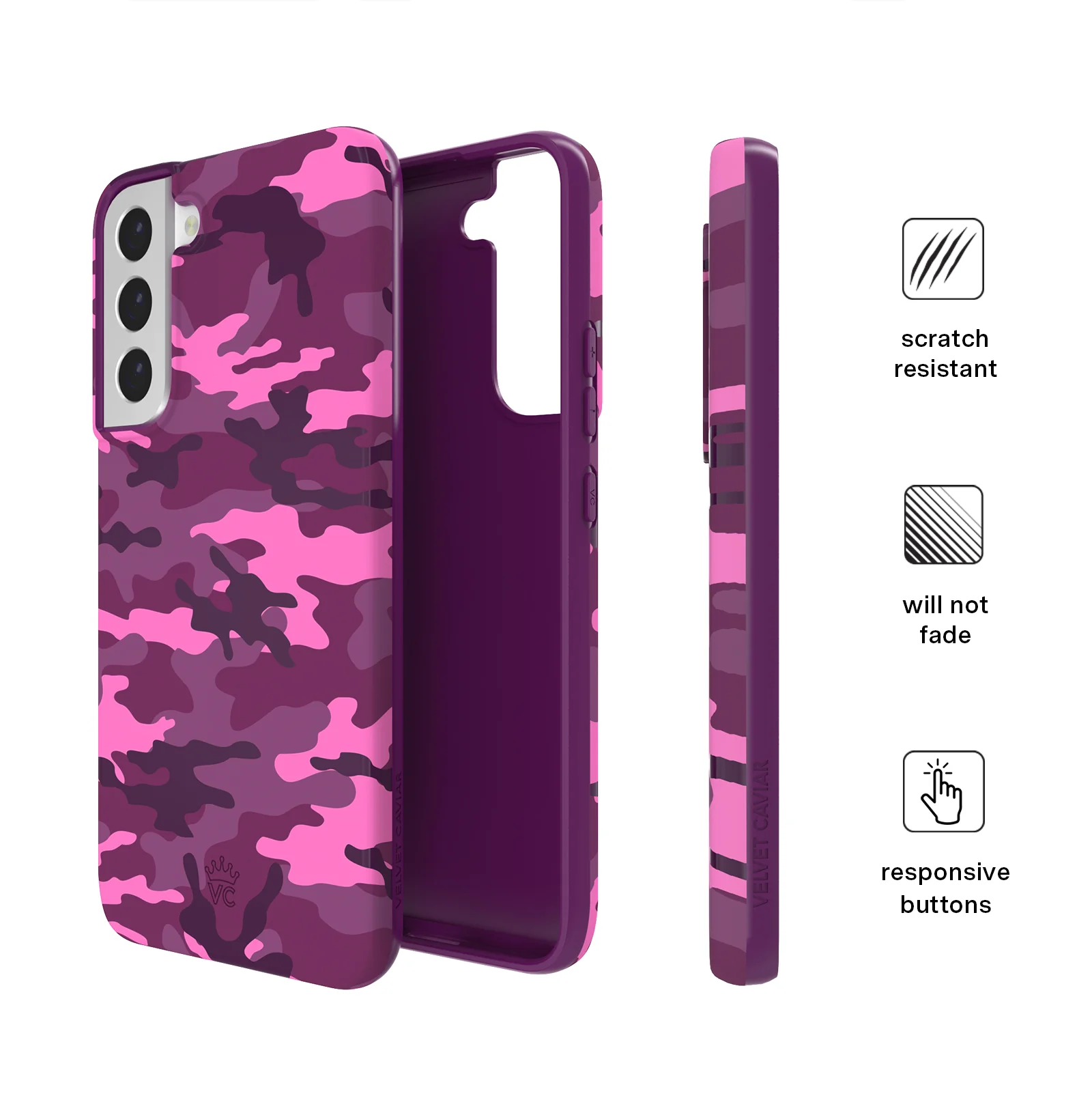 Magenta Camo Samsung Case - Image 26