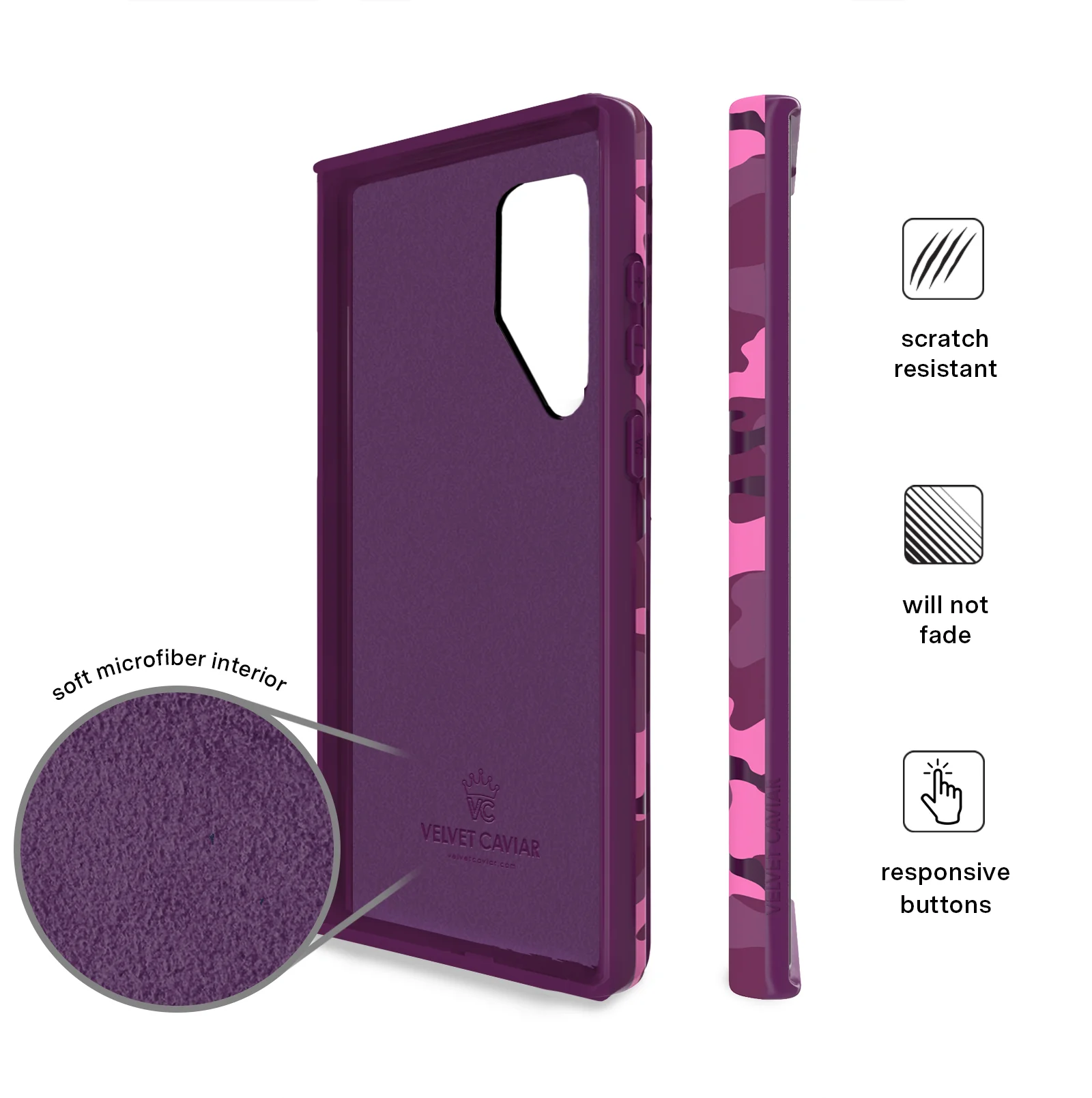 Magenta Camo Samsung Case - Image 31
