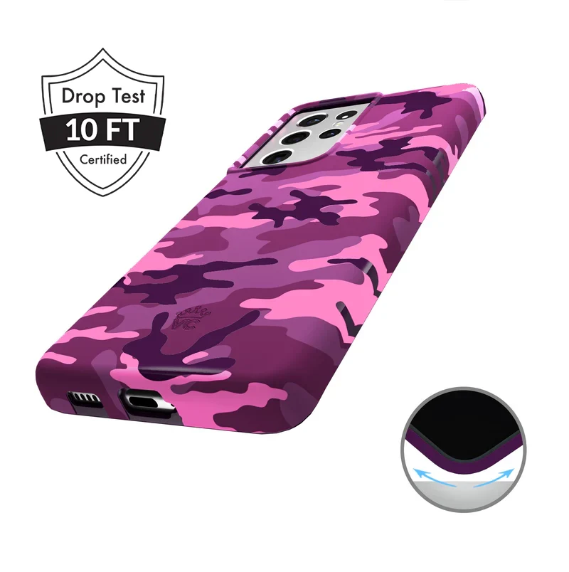 Magenta Camo Samsung Case - Image 37