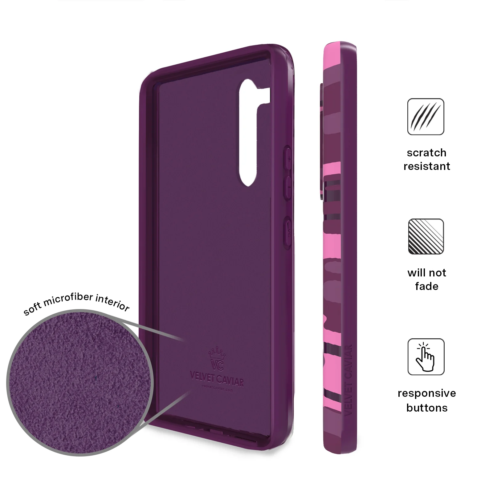 Magenta Camo Samsung Case - Image 5