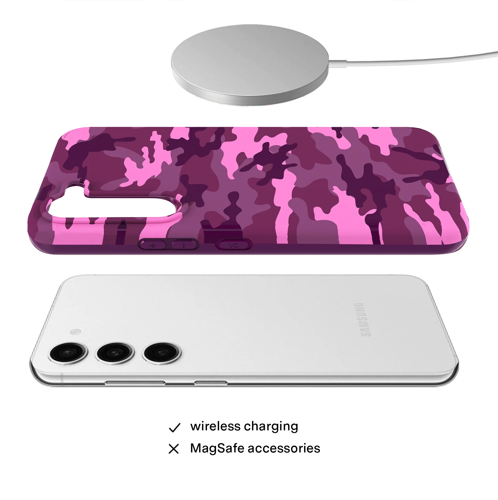 Magenta Camo Samsung Case - Image 8