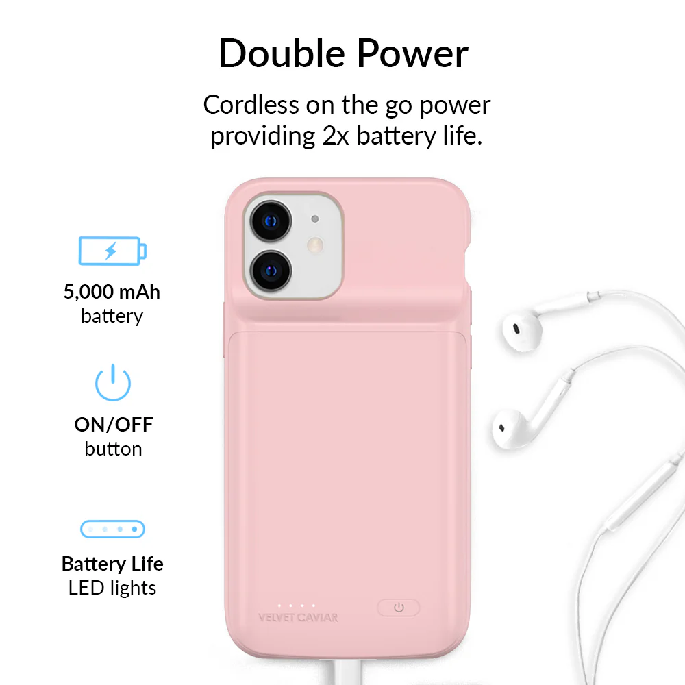 Pink iPhone Charging Case - Image 45