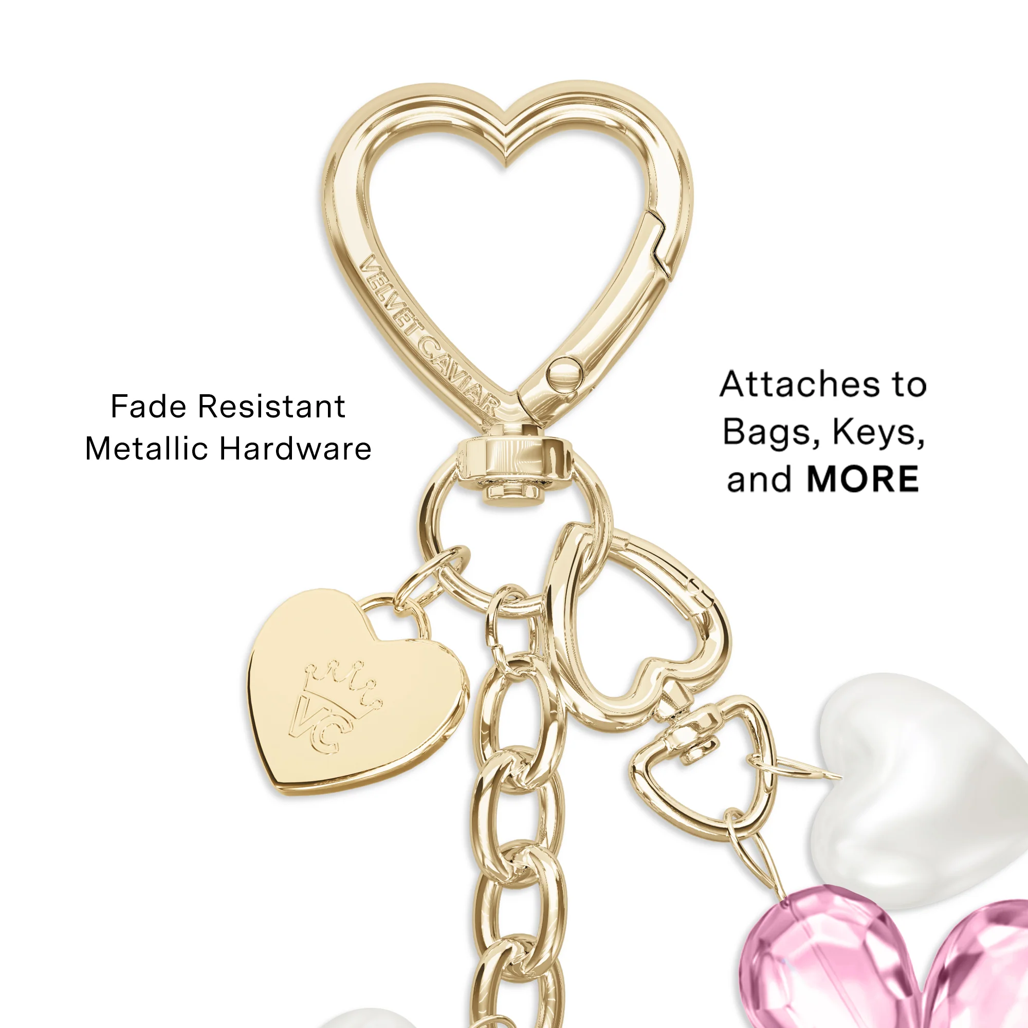 Pink Cherry Blossom Bag Charm - Image 3
