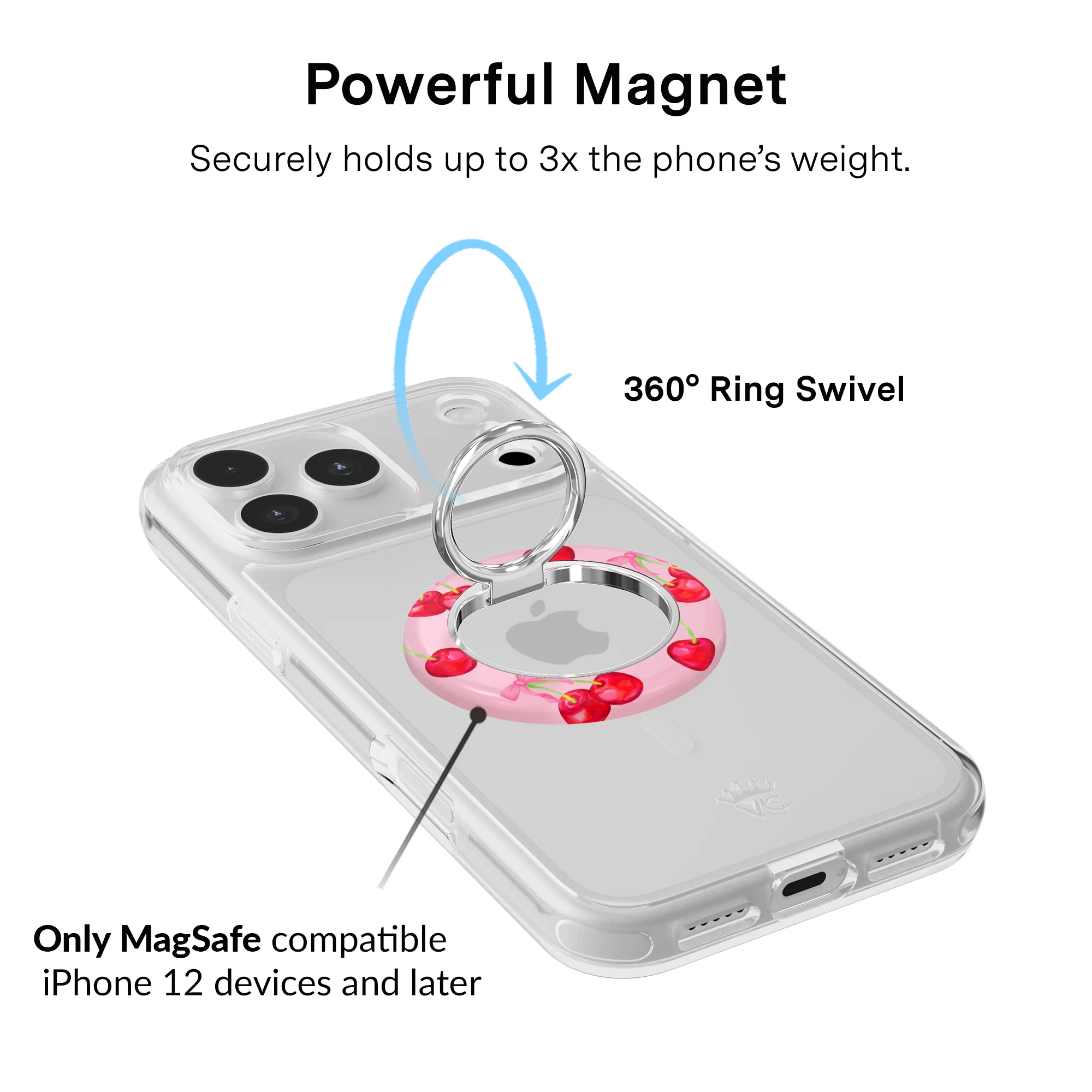 Sweet Cherry MagSafe Grip Ring - Image 2