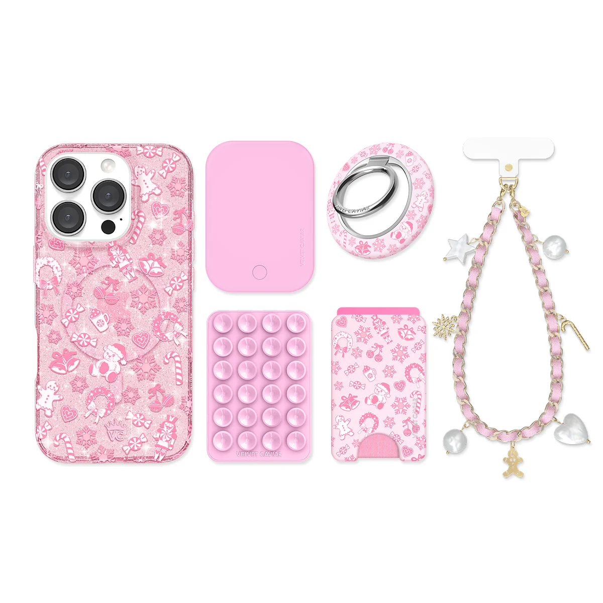 Pink Christmas Glitter iPhone Bundle - Image 11