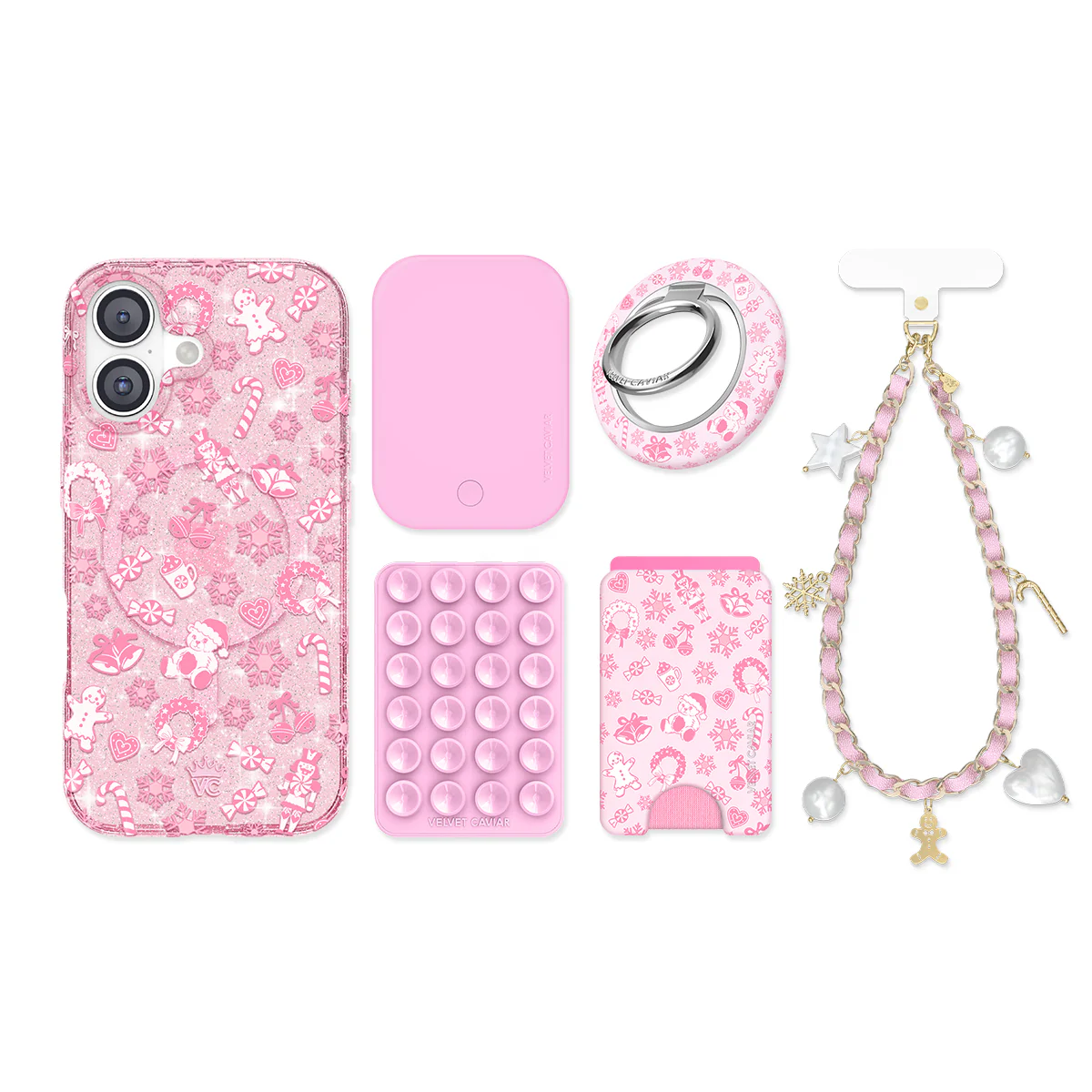 Pink Christmas Glitter iPhone Bundle - Image 16