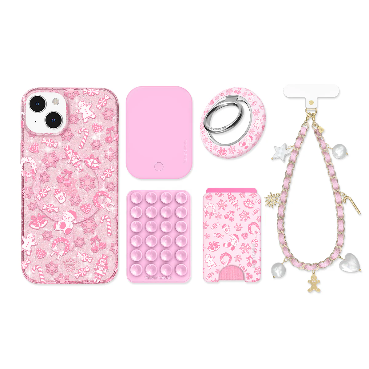 Pink Christmas Glitter iPhone Bundle - Image 4