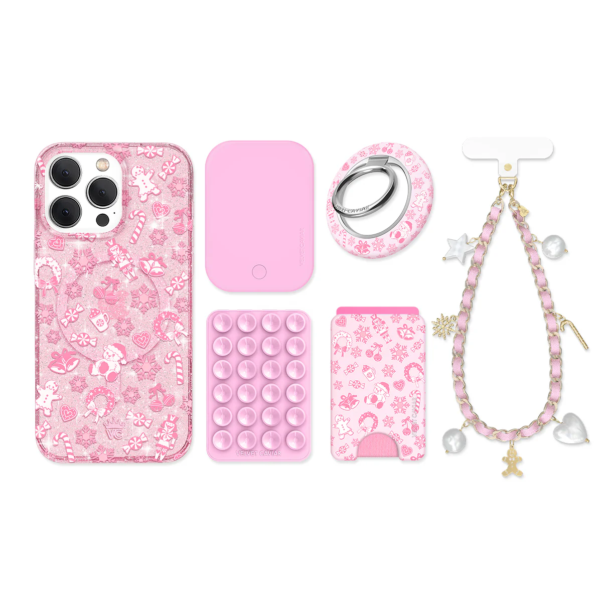 Pink Christmas Glitter iPhone Bundle - Image 6