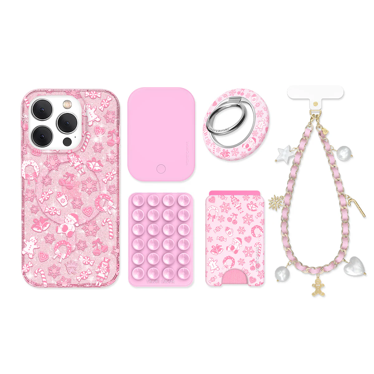 Pink Christmas Glitter iPhone Bundle - Image 7
