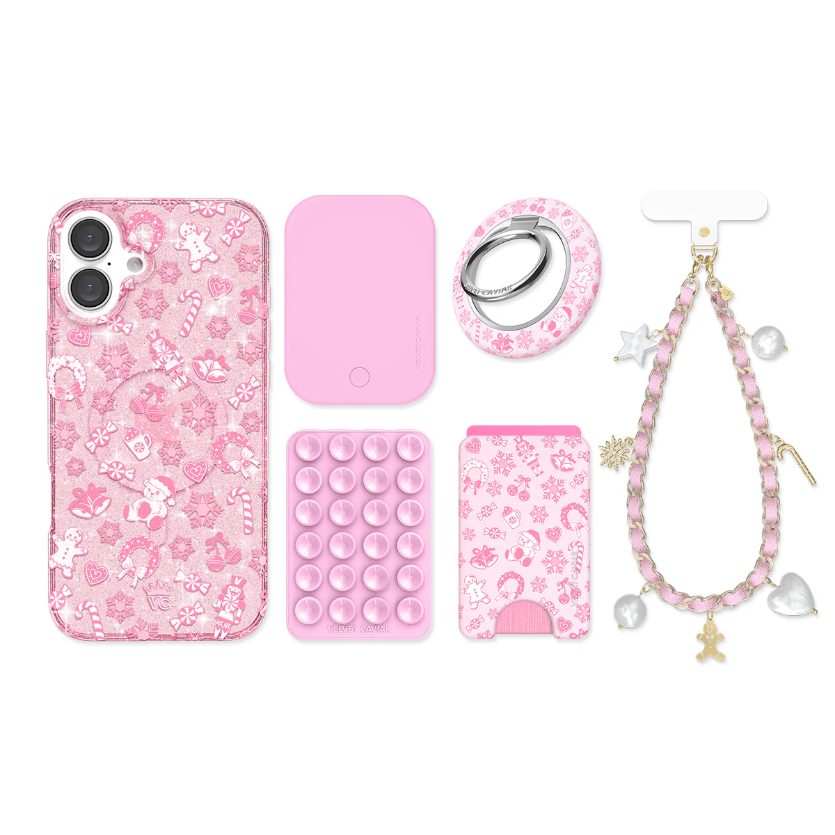 Pink Christmas Glitter iPhone Bundle - Image 9