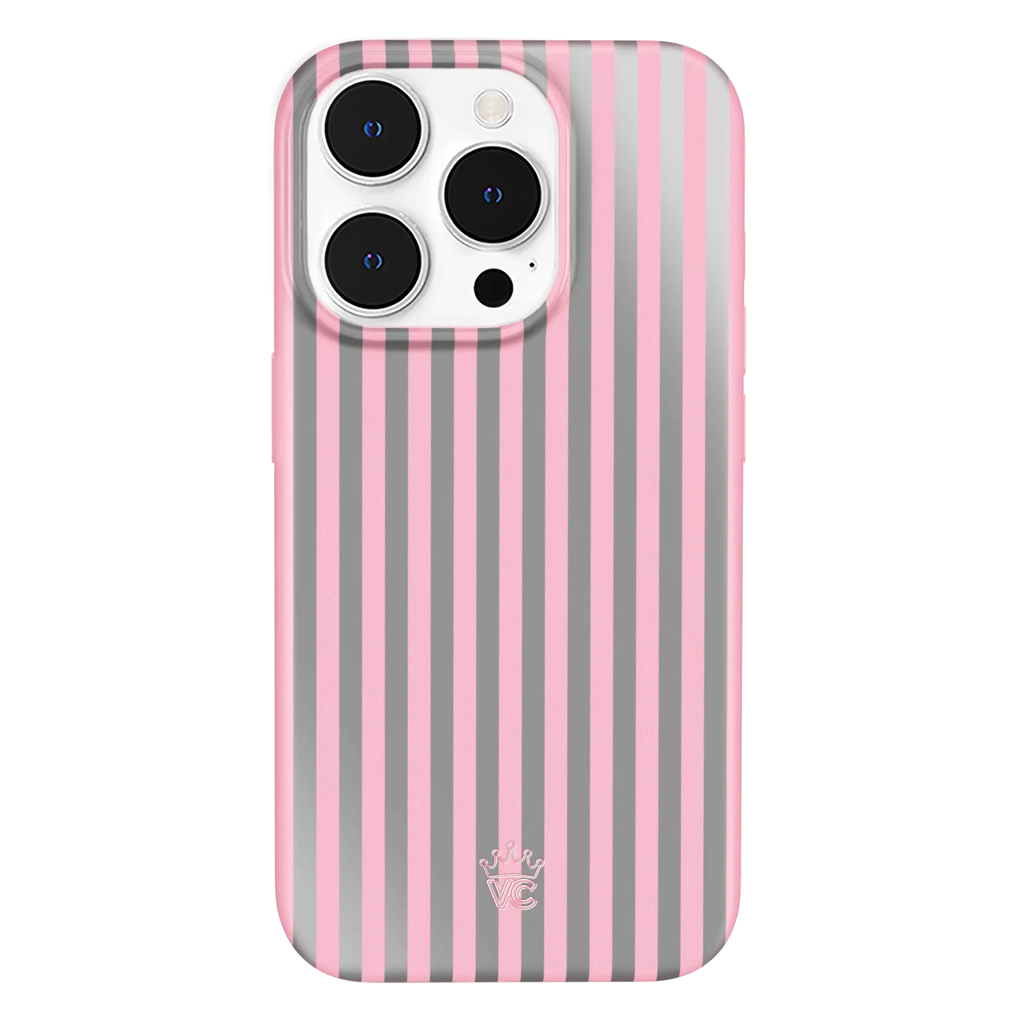 Pink Chrome Stripes iPhone Case - Image 11