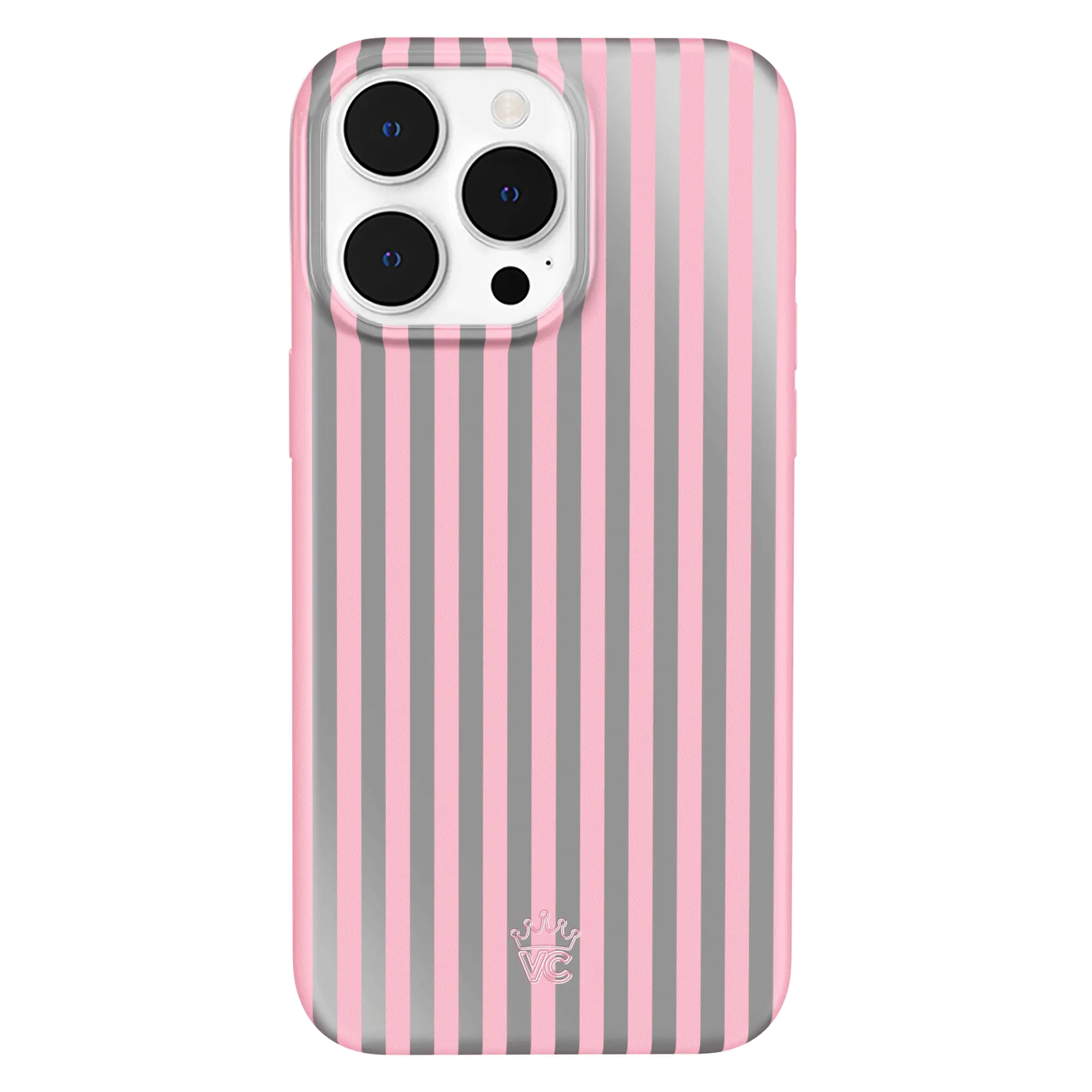 Pink Chrome Stripes iPhone Case - Image 16