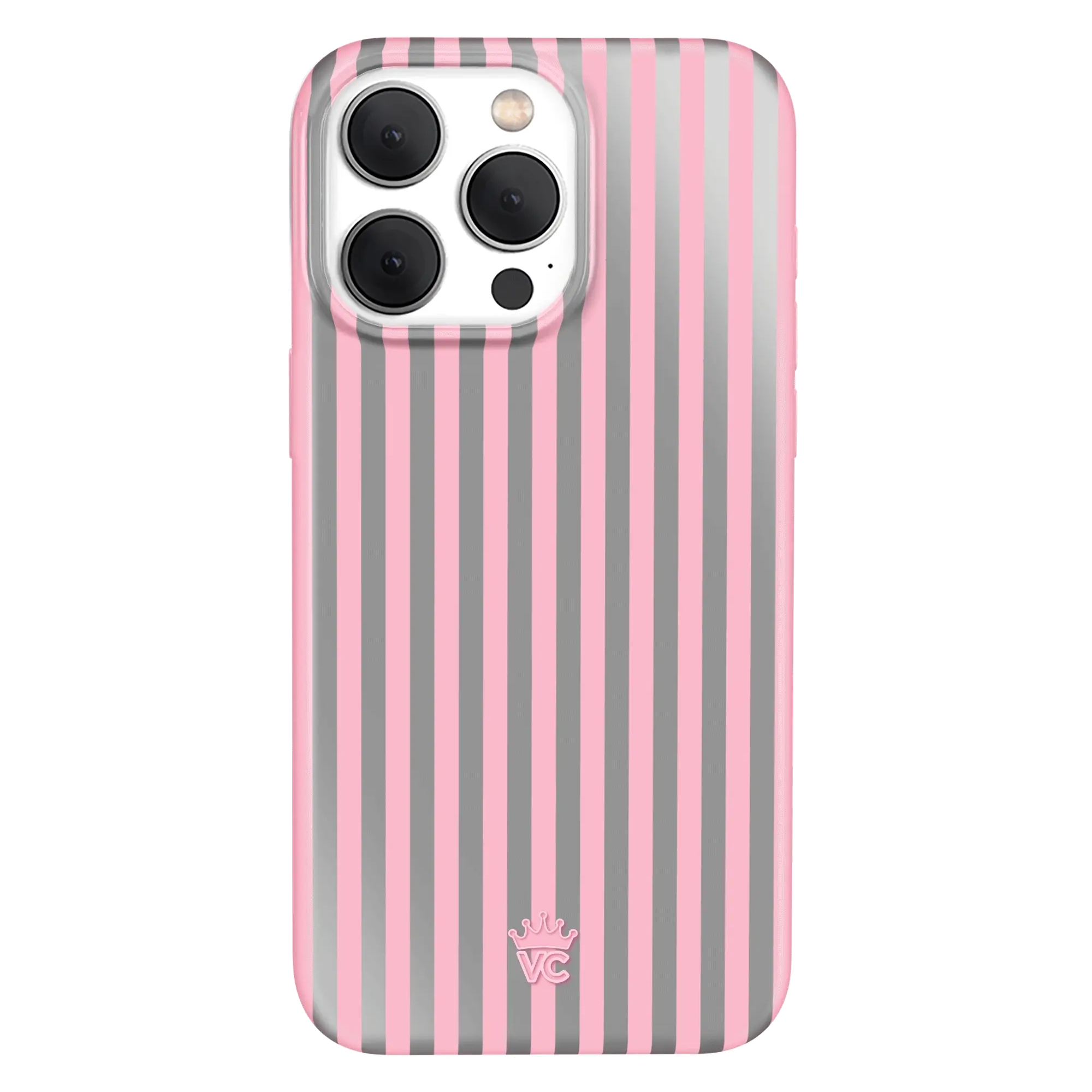 Pink Chrome Stripes iPhone Case - Image 36