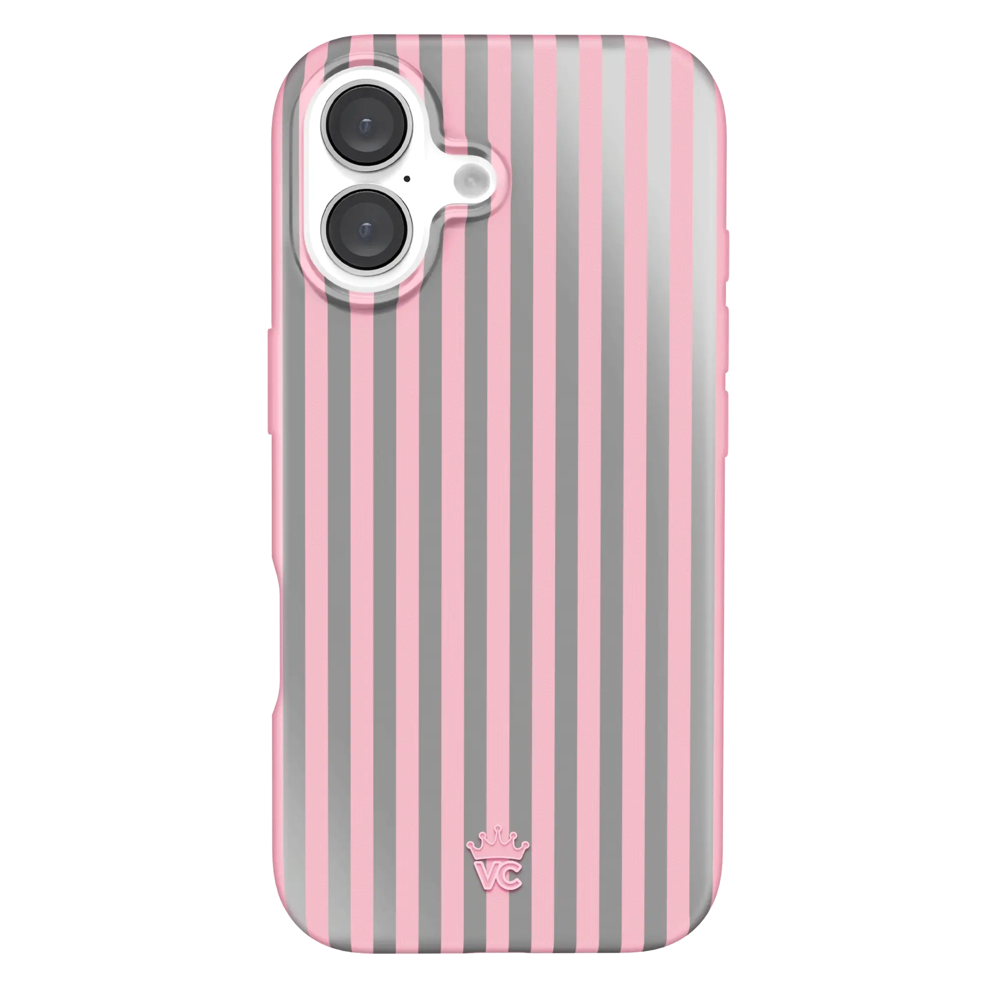 Pink Chrome Stripes iPhone Case - Image 41