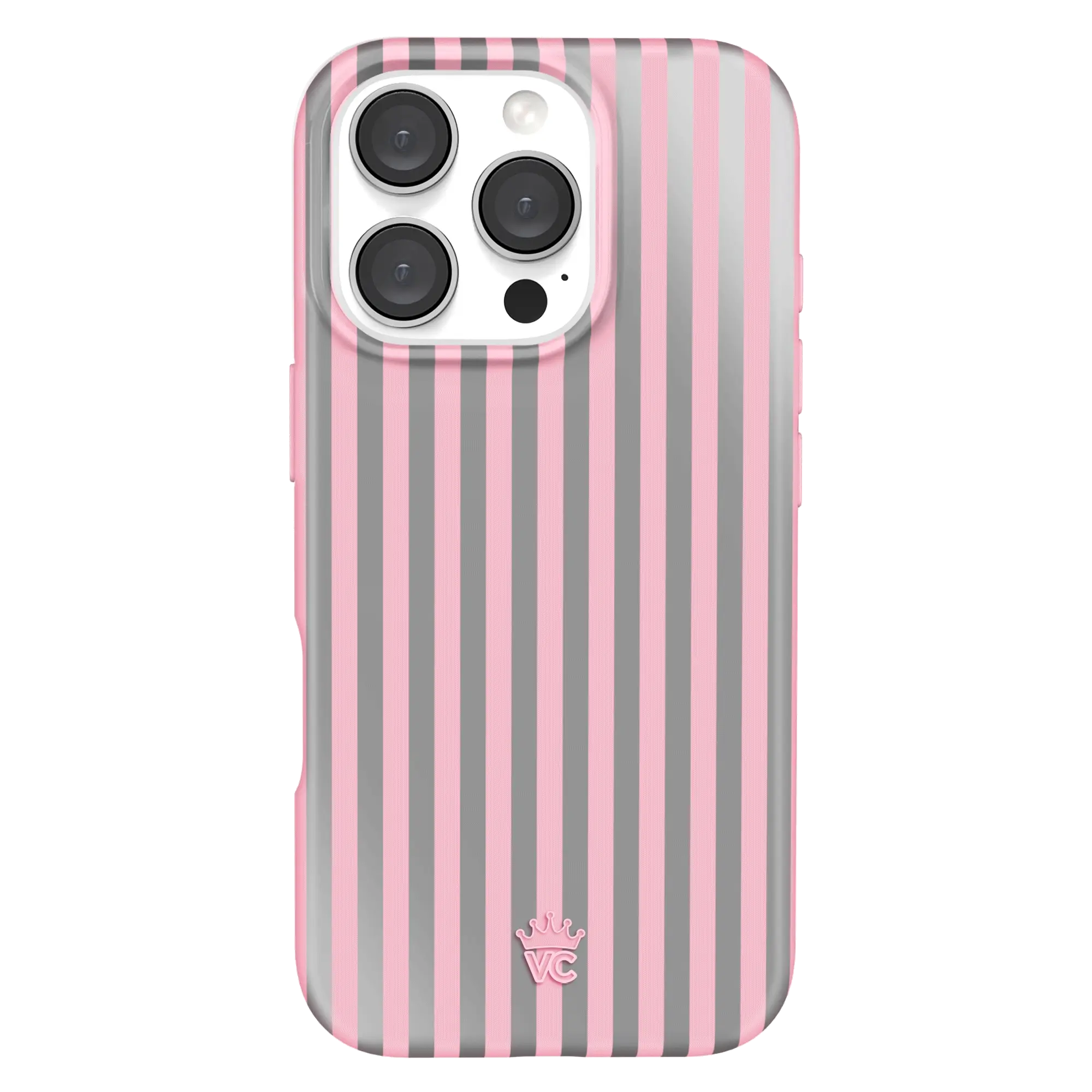 Pink Chrome Stripes iPhone Case - Image 51