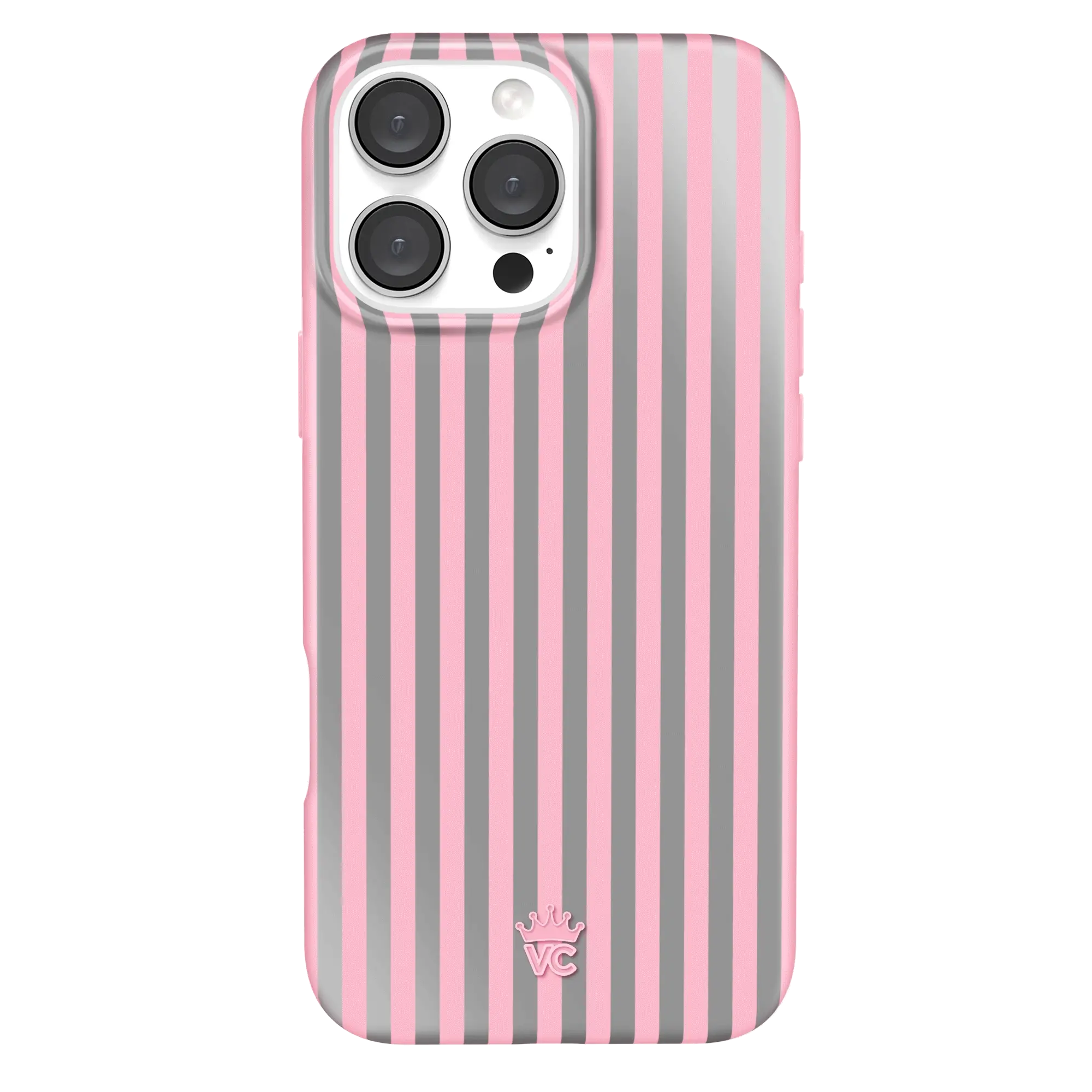 Pink Chrome Stripes iPhone Case - Image 56