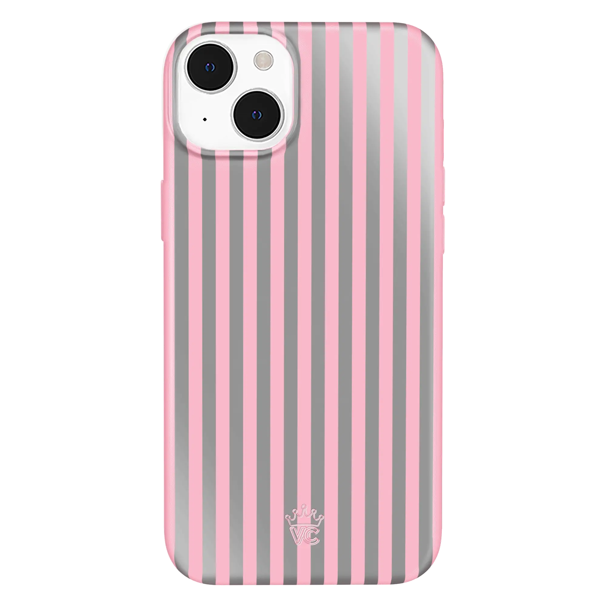 Pink Chrome Stripes iPhone Case - Image 6