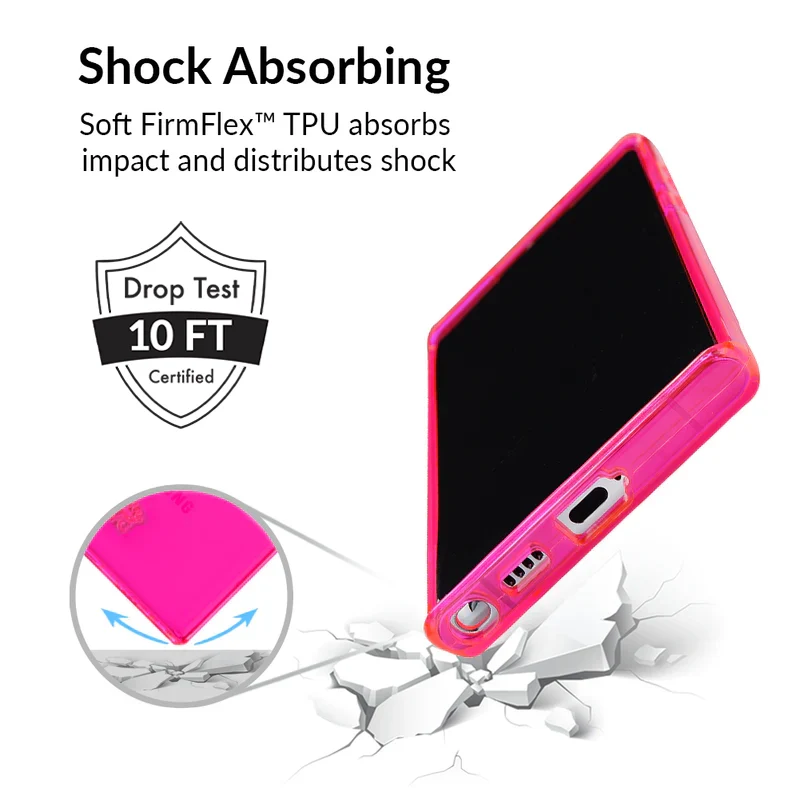Neon Pink Clear Samsung Case - Image 100