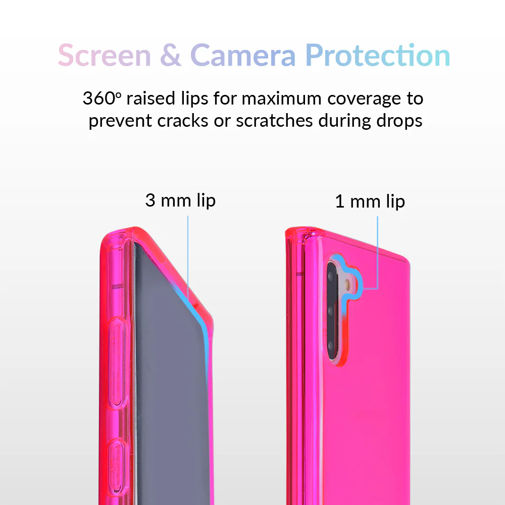 Neon Pink Clear Samsung Case - Image 28