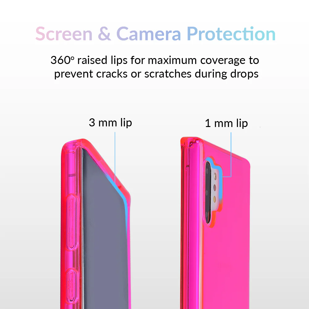 Neon Pink Clear Samsung Case - Image 34