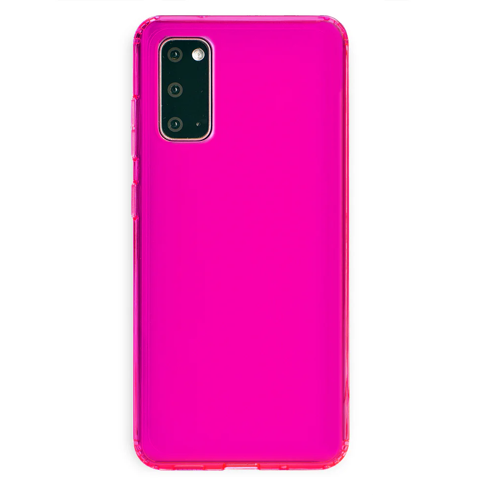 Neon Pink Clear Samsung Case - Image 38