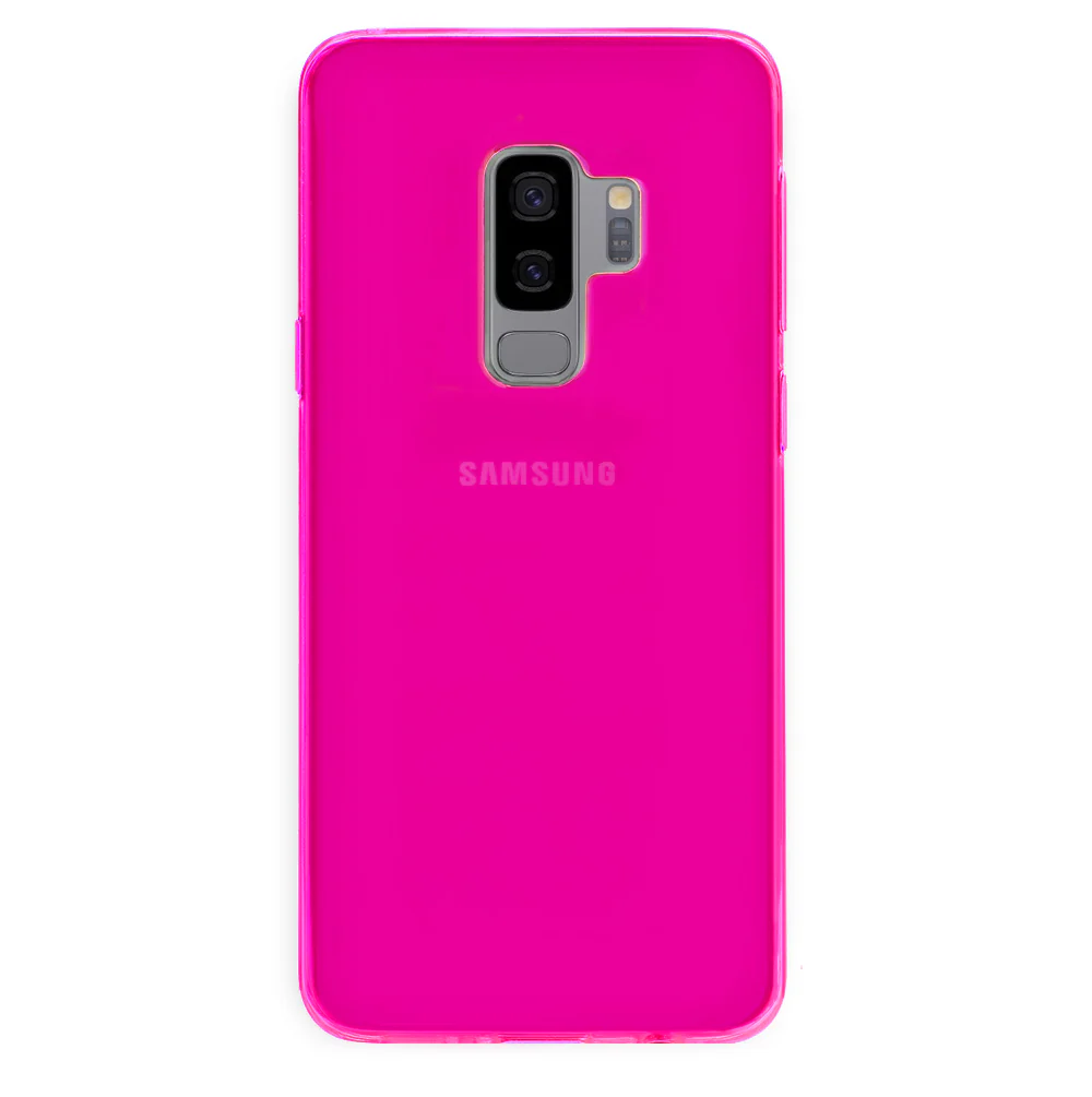 Neon Pink Clear Samsung Case - Image 7