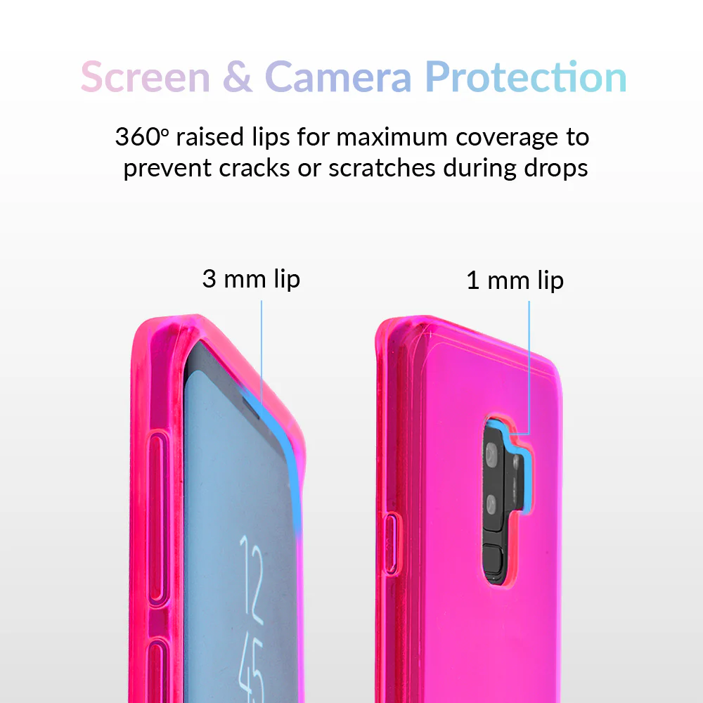 Neon Pink Clear Samsung Case - Image 9