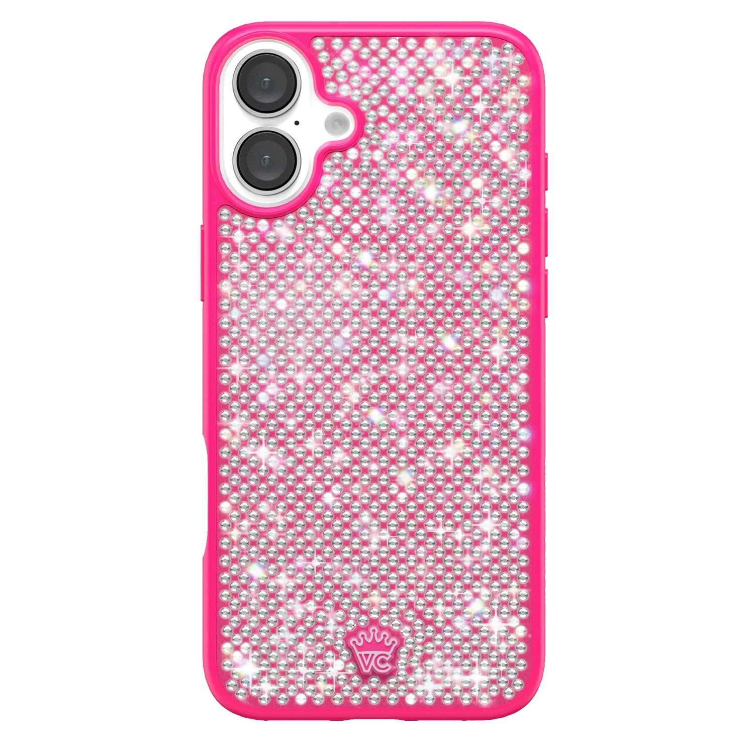 Hot Pink Caviar Crystals iPhone Case - Image 16