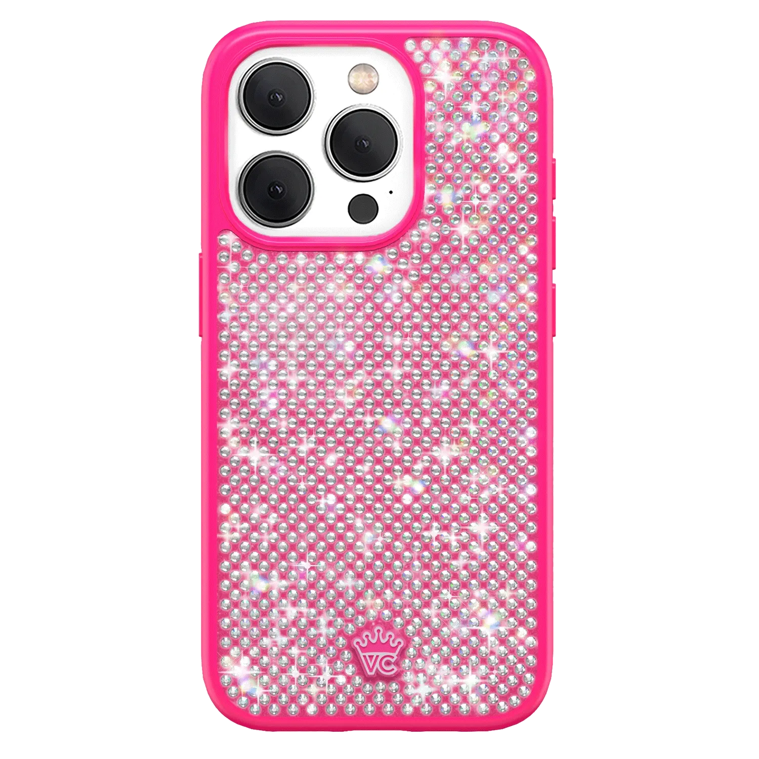 Hot Pink Caviar Crystals iPhone Case - Image 21