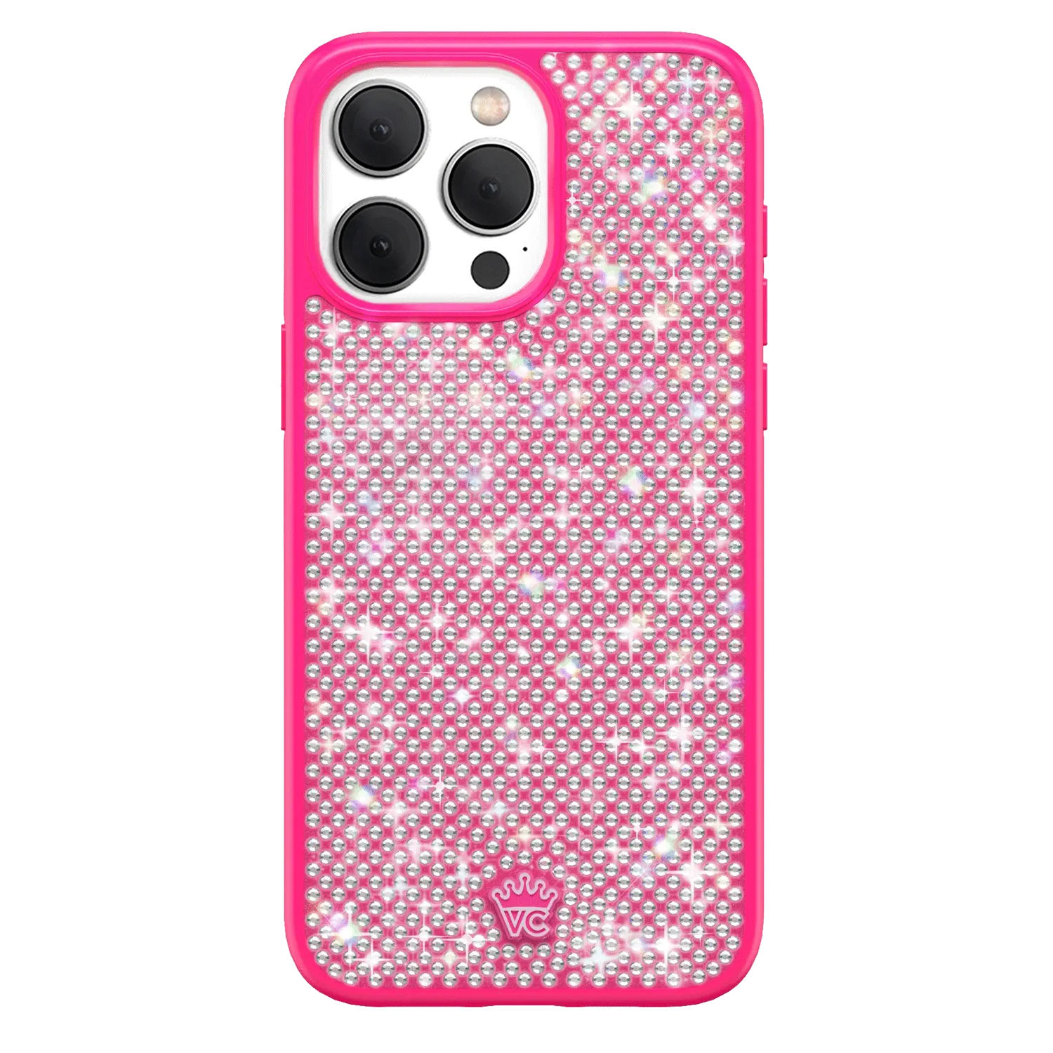 Hot Pink Caviar Crystals iPhone Case - Image 26
