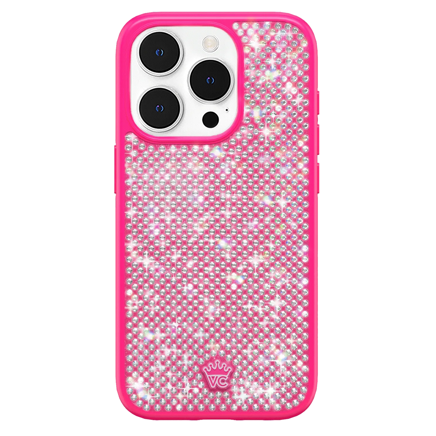 Hot Pink Caviar Crystals iPhone Case - Image 41