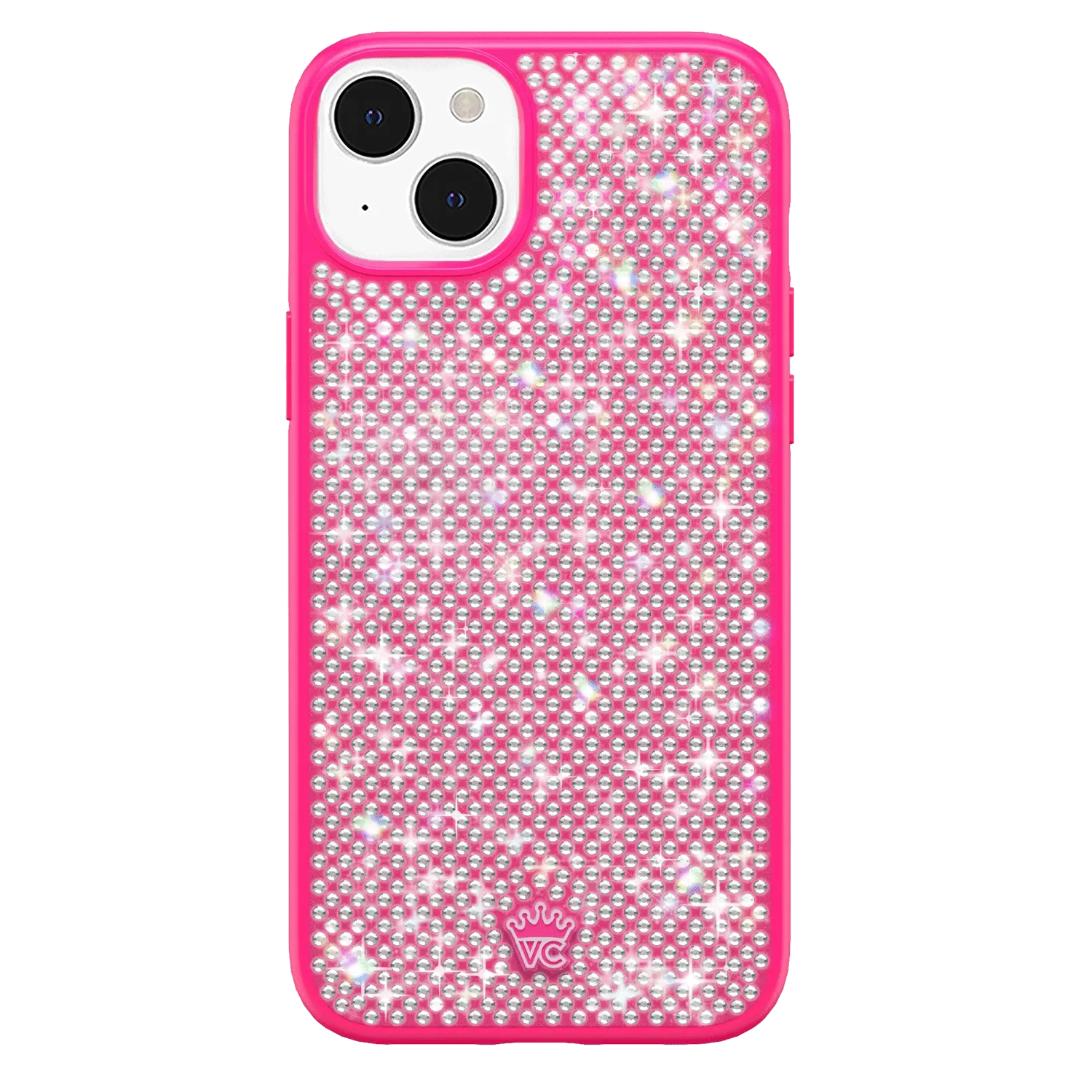 Hot Pink Caviar Crystals iPhone Case - Image 56