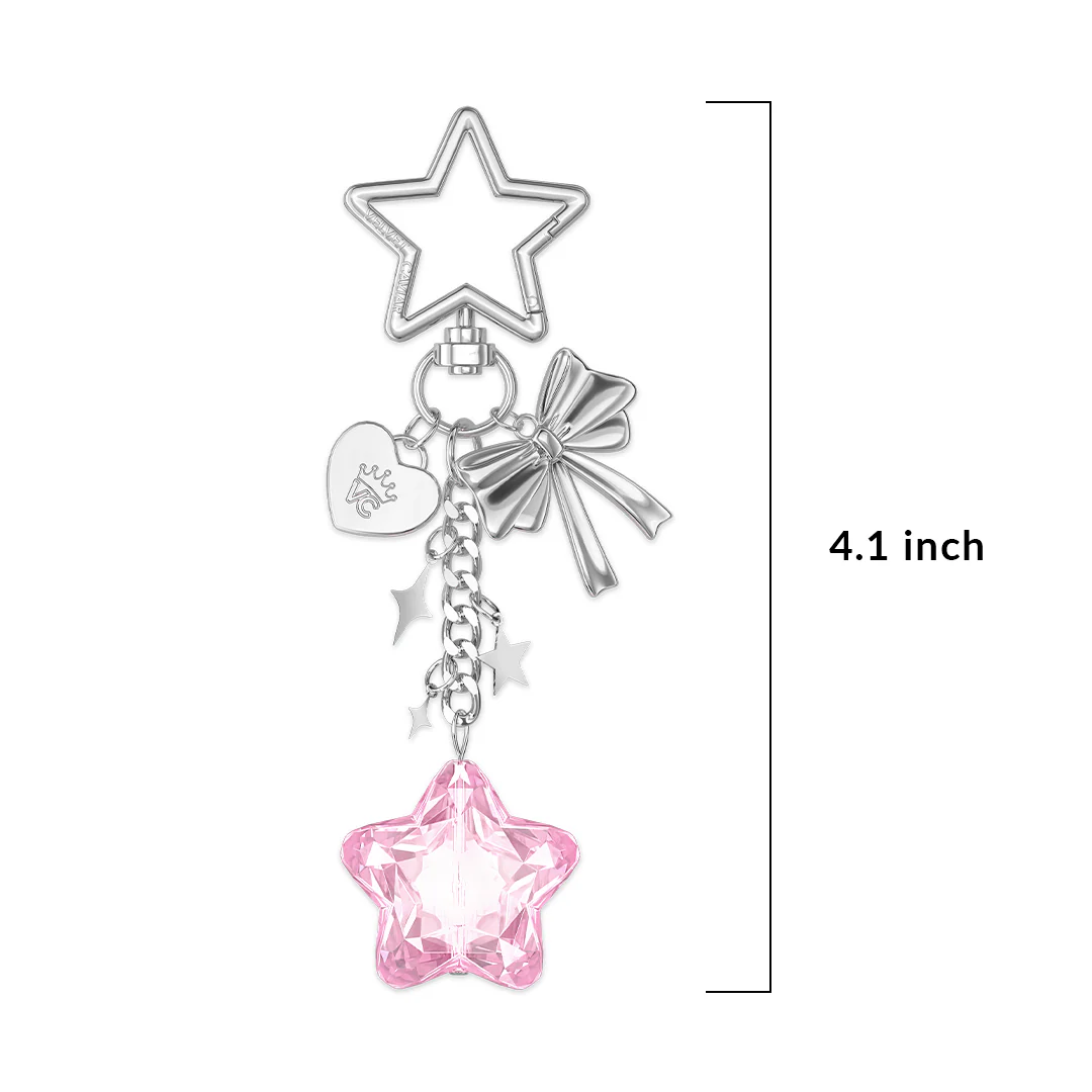 Pink Star Bag Charm - Image 3
