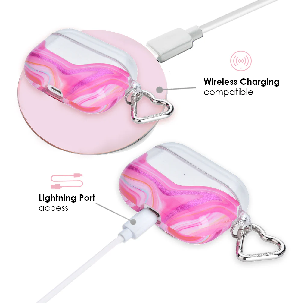 Pink Geode AirPod Case - Image 10