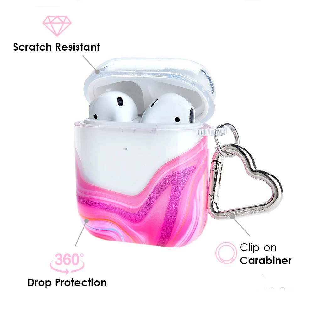 Pink Geode AirPod Case - Image 3