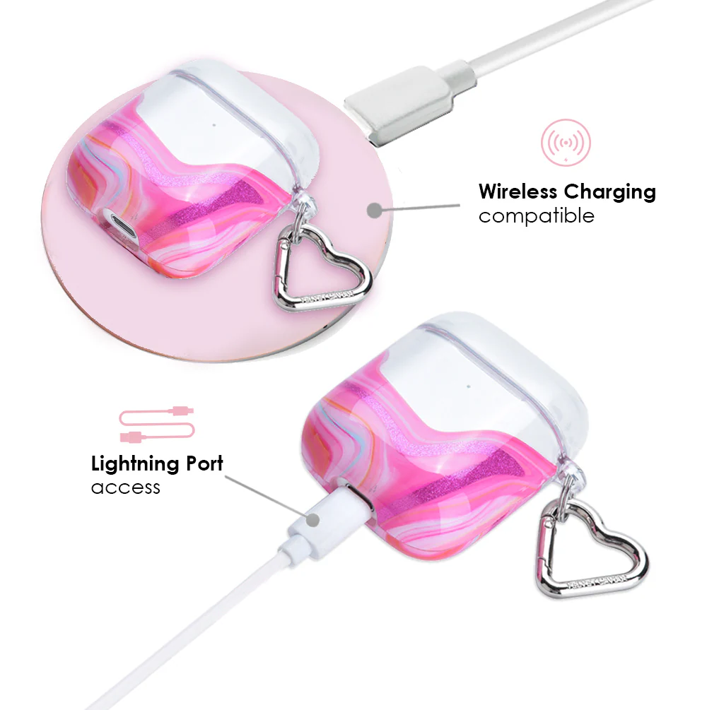 Pink Geode AirPod Case - Image 5