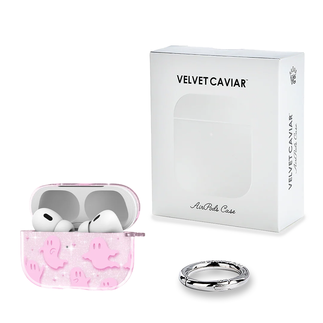 Ghosted Pink Glitter AirPod Case - Image 10