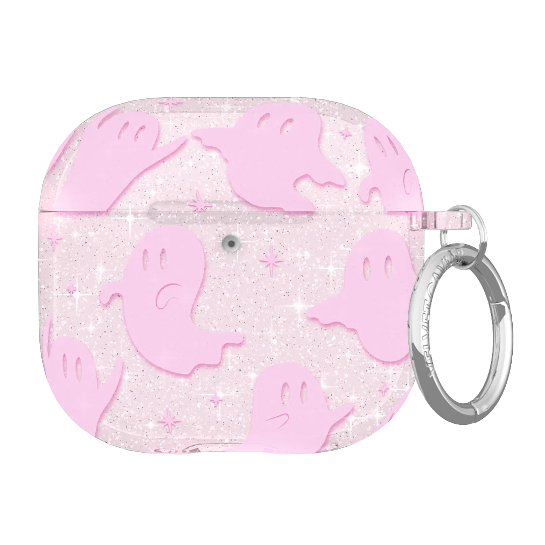 Ghosted Pink Glitter AirPod Case - Image 16