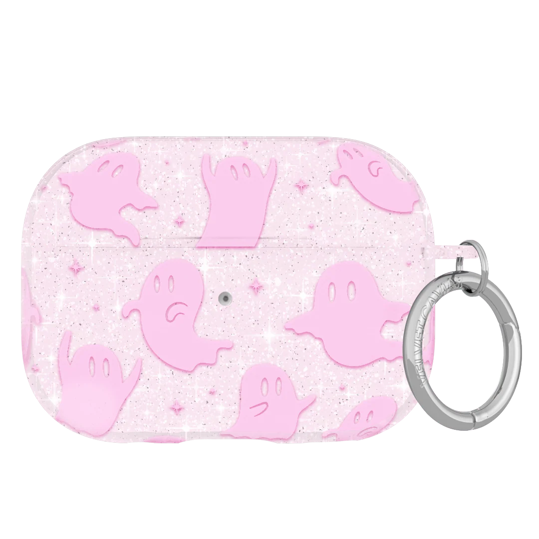 Ghosted Pink Glitter AirPod Case - Image 6