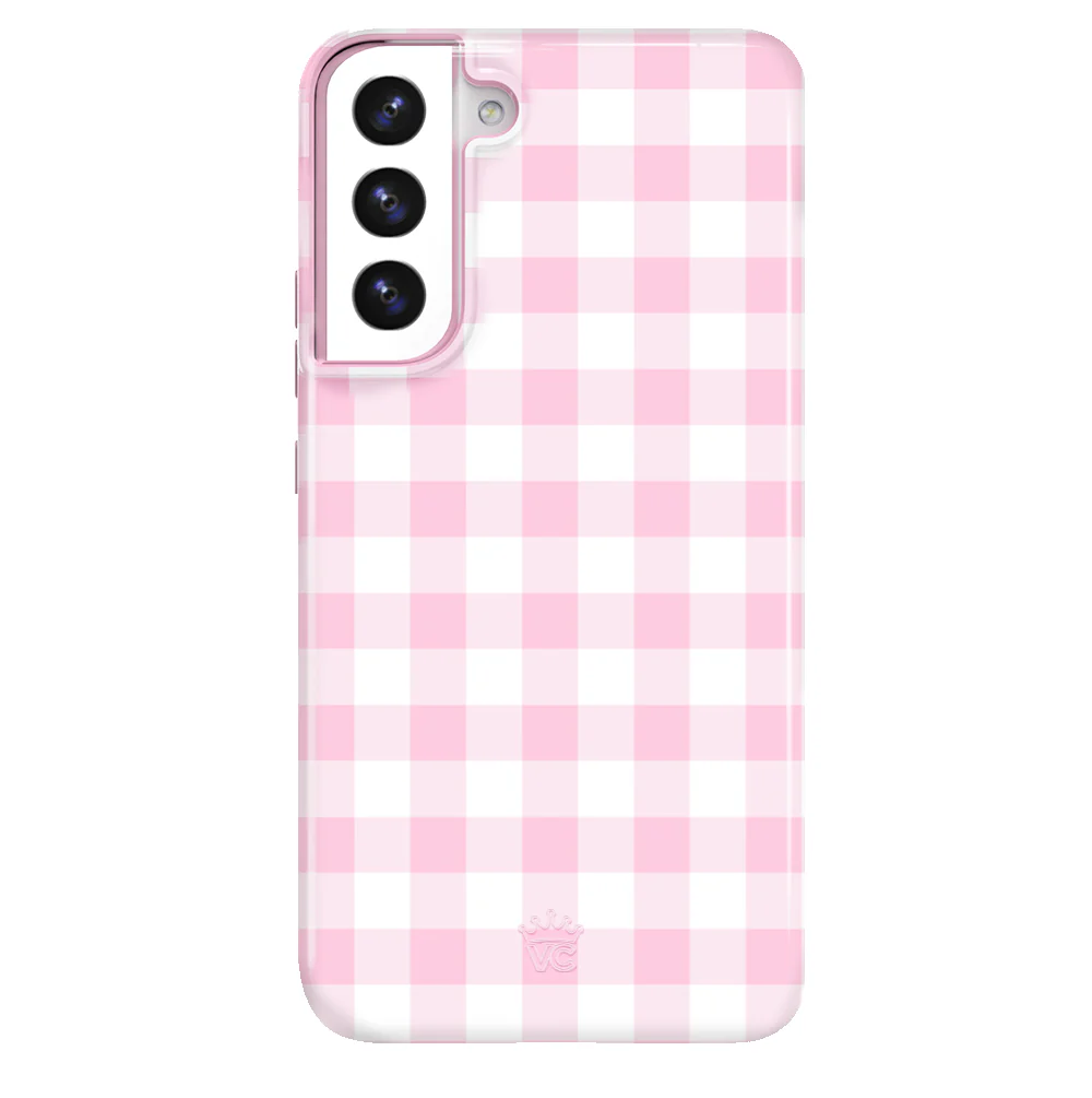 Baby Pink Gingham Samsung Case - Image 25