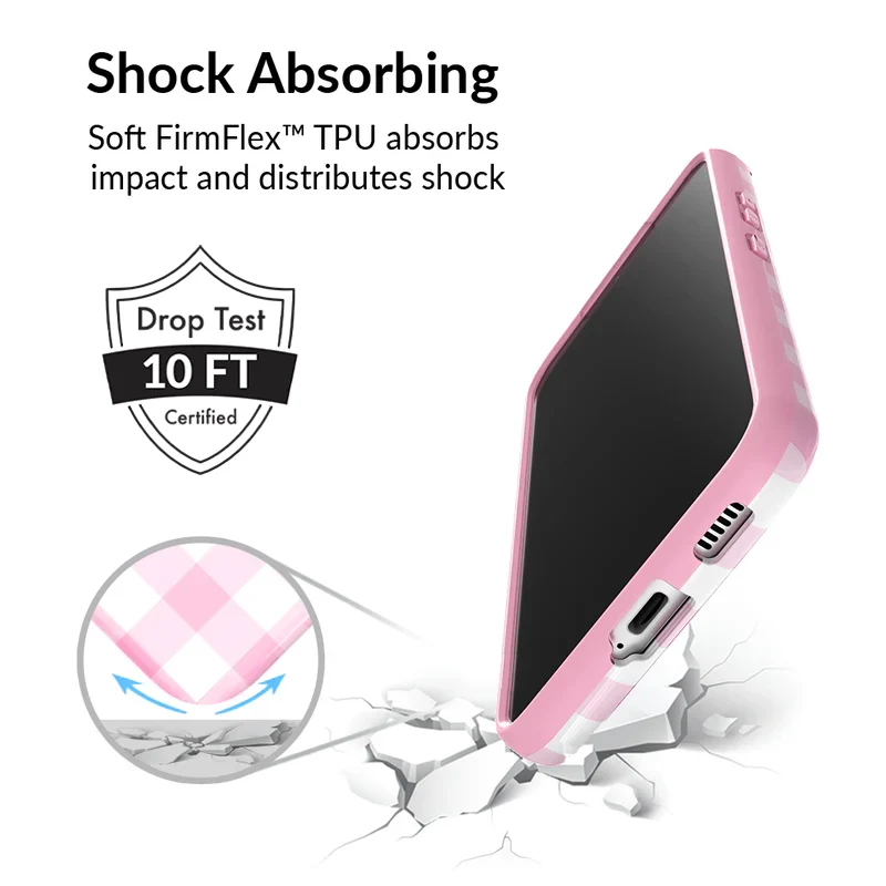 Baby Pink Gingham Samsung Case - Image 30