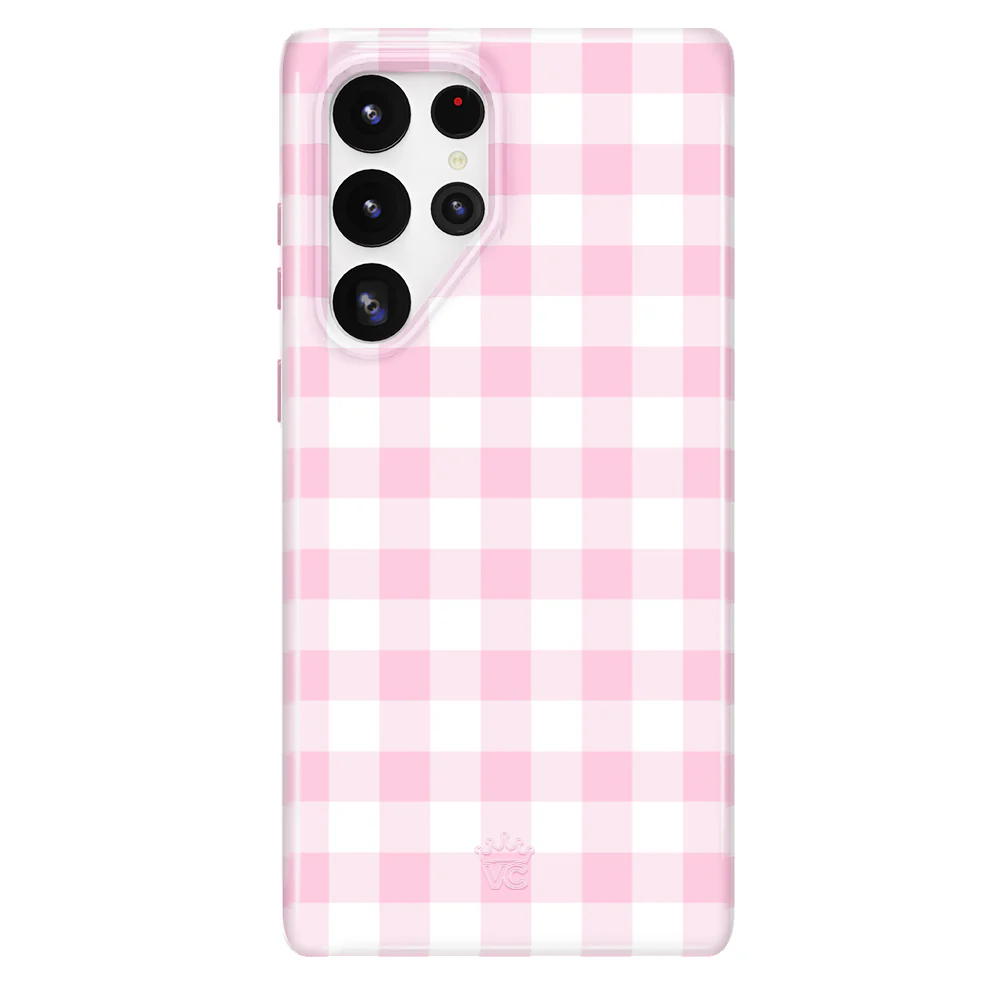 Baby Pink Gingham Samsung Case - Image 31