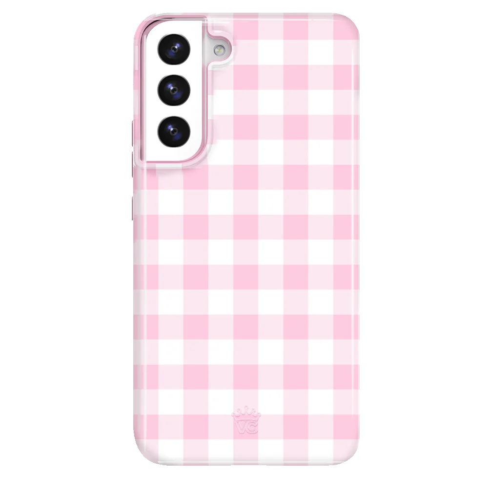 Baby Pink Gingham Samsung Case - Image 37