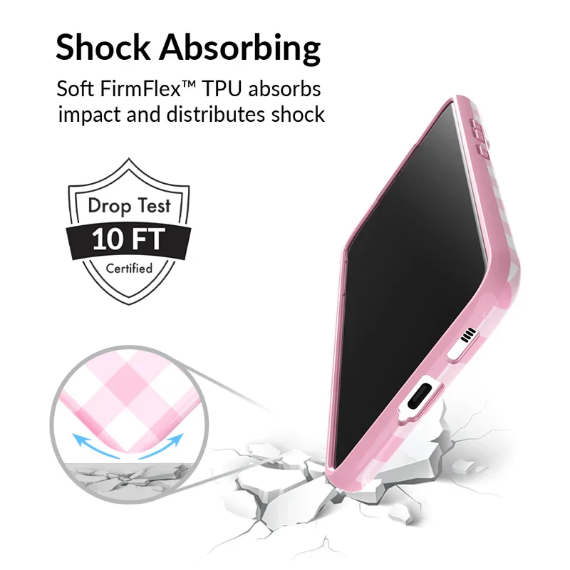 Baby Pink Gingham Samsung Case - Image 54