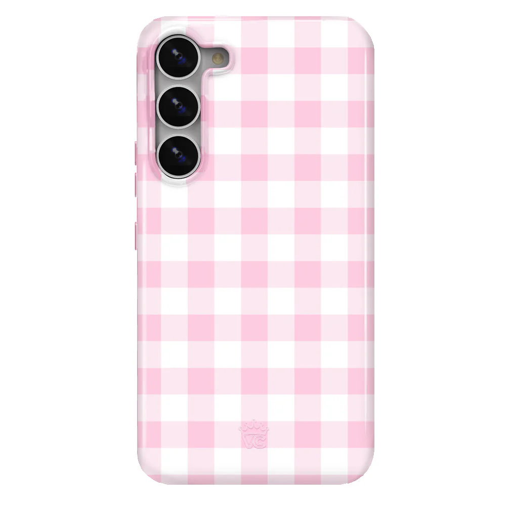 Baby Pink Gingham Samsung Case - Image 7