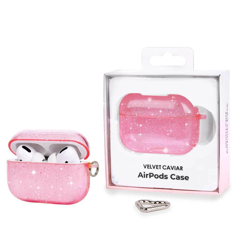Pink Stardust Glitter AirPod Case - Image 10