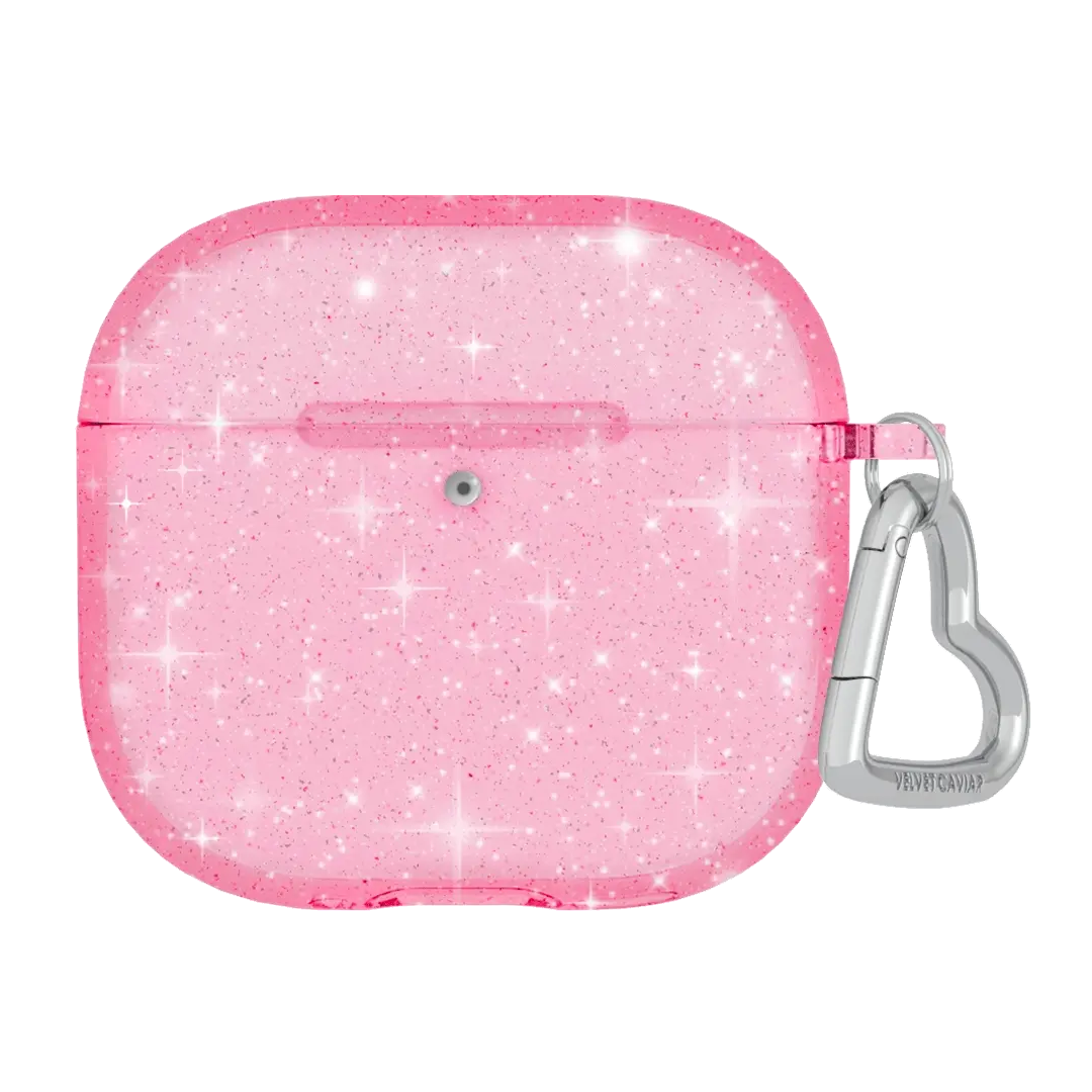 Pink Stardust Glitter AirPod Case - Image 11