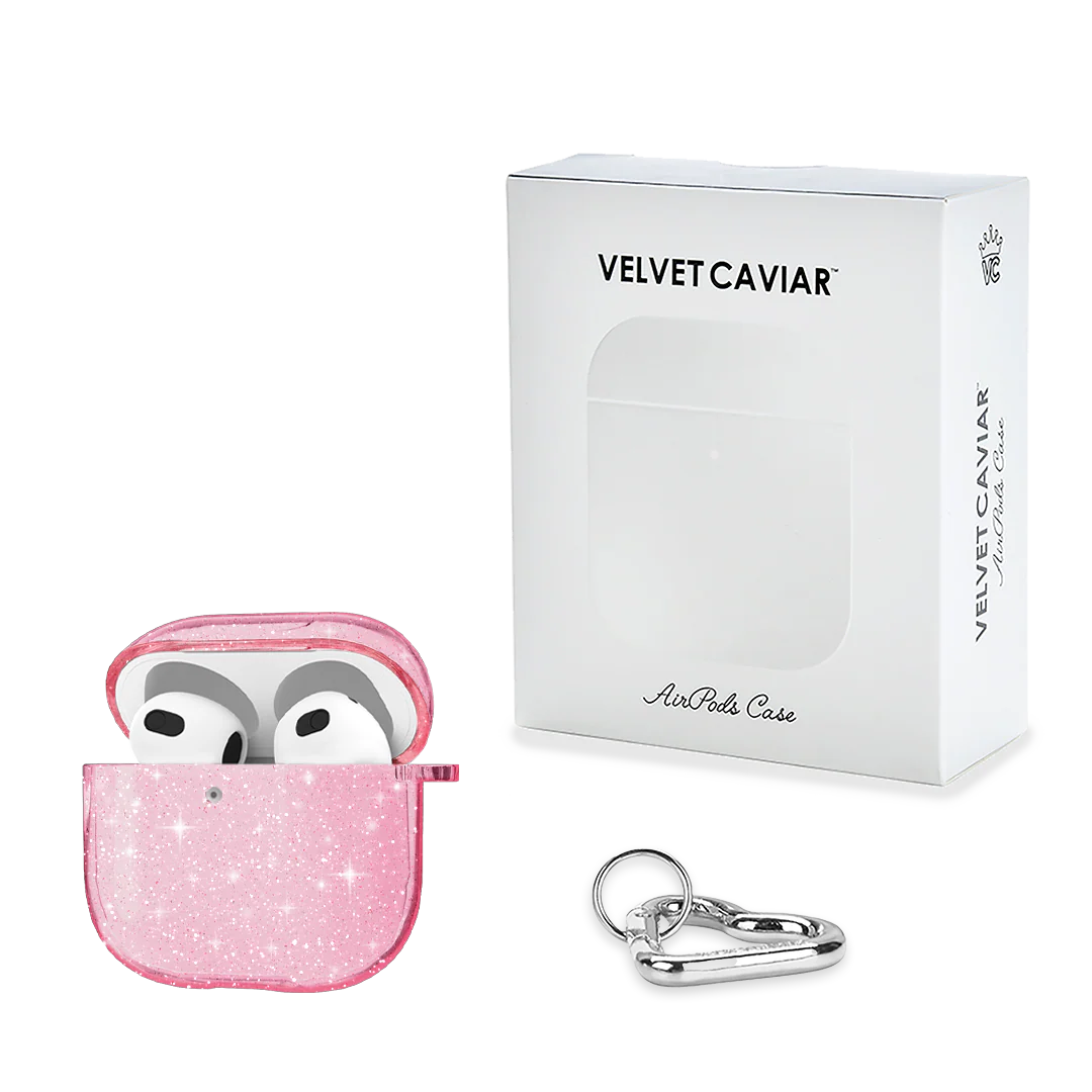 Pink Stardust Glitter AirPod Case - Image 15